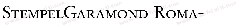 StempelGaramond Roma字体转换